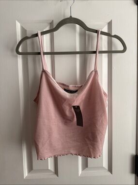 NWT Blush Pink Cami Tank Crop Top